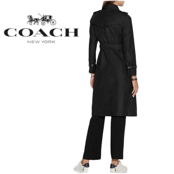 New COACH Trench Coat size L - Picture 1 of 16